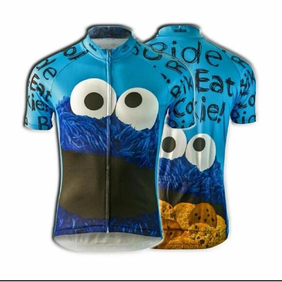 Games Sesame Street Cookie Monster Ride Bike Eat Cookie Cycling